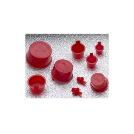 SIDE PULL PLUG-PS-40-LDPE-RED, 4000PK